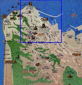 carte de Haifa en anglais