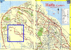 mapa de Haifa