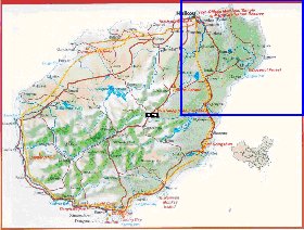 mapa de Hainan em ingles