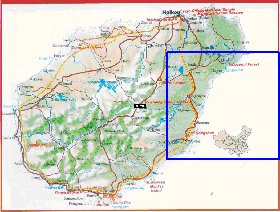 mapa de Hainan em ingles