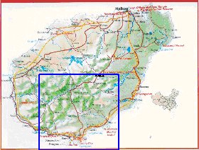 mapa de Hainan em ingles