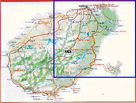 mapa de Hainan em ingles