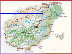 mapa de Hainan em ingles