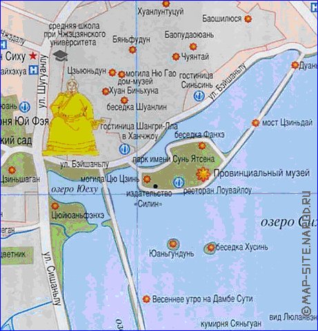 carte de Hangzhou