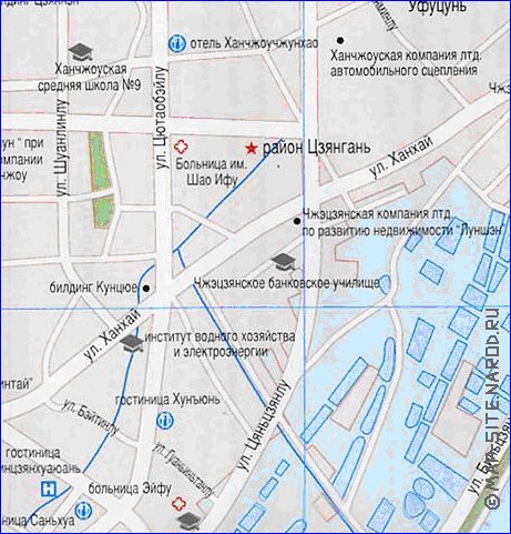 carte de Hangzhou