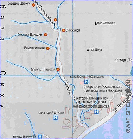 carte de Hangzhou