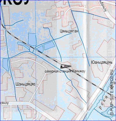 carte de Hangzhou