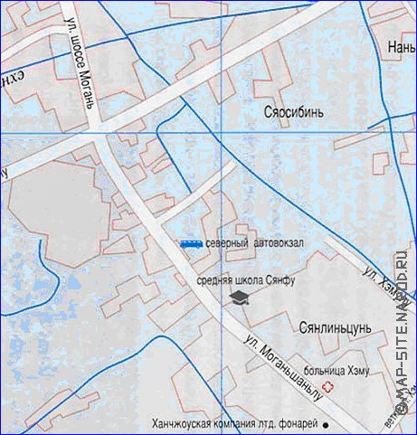 carte de Hangzhou