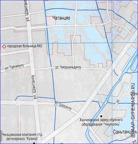 carte de Hangzhou