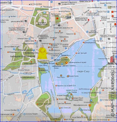 carte de Hangzhou