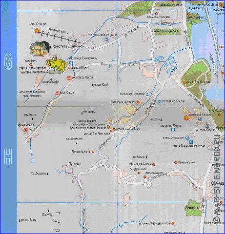 carte de Hangzhou