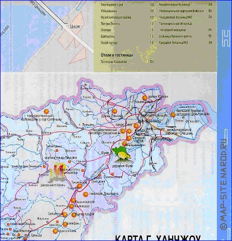 carte de Hangzhou