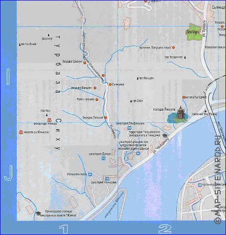 carte de Hangzhou