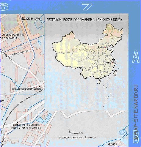 carte de Hangzhou