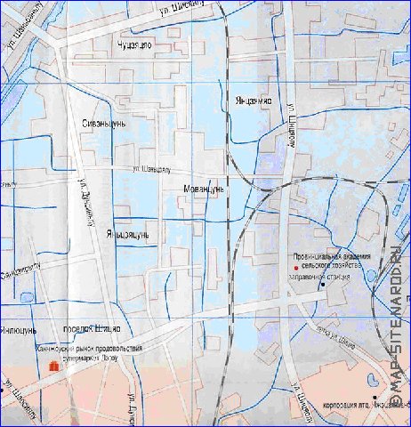 carte de Hangzhou