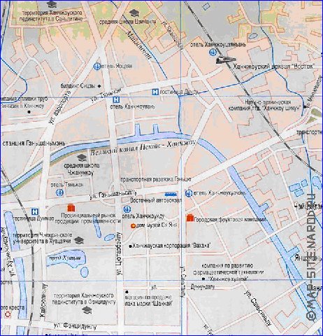 carte de Hangzhou