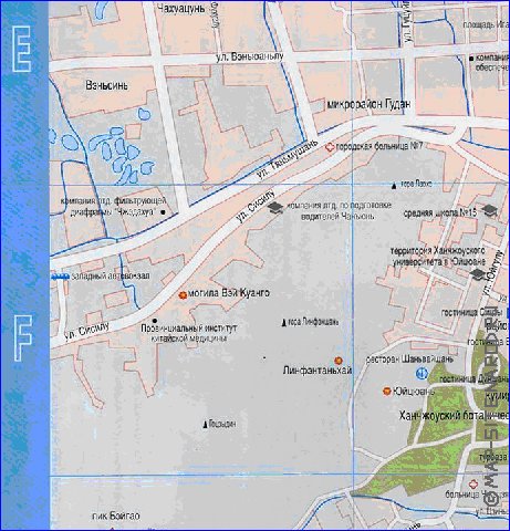 carte de Hangzhou