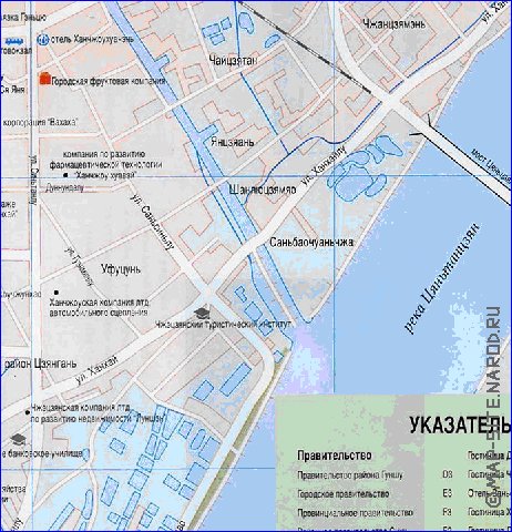 carte de Hangzhou