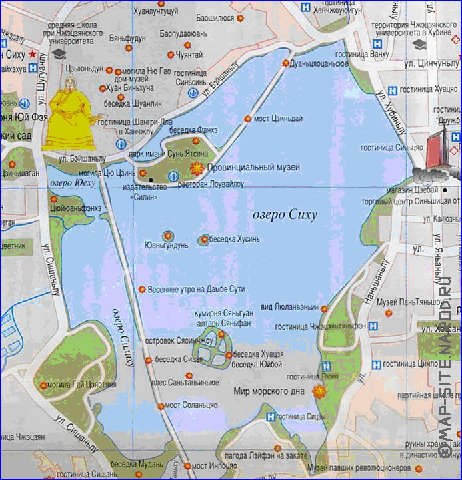 carte de Hangzhou