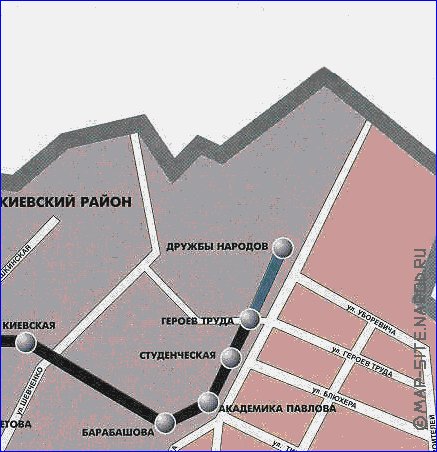 Transporte mapa de Carcovia