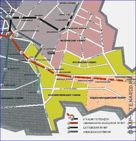 Transport carte de Kharkiv