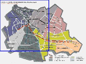 Transporte mapa de Carcovia