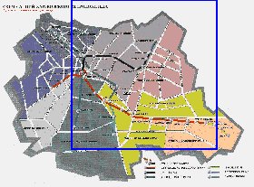 Transporte mapa de Carcovia