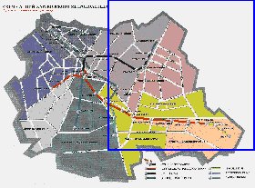 Transporte mapa de Carcovia