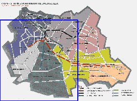 Transporte mapa de Carcovia