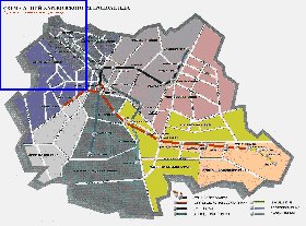 Transporte mapa de Carcovia