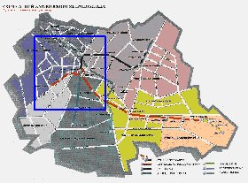 Transporte mapa de Carcovia