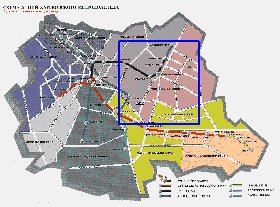 Transporte mapa de Carcovia