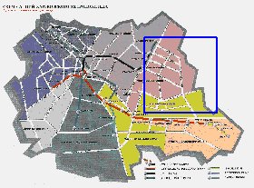 Transporte mapa de Carcovia