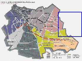 Transporte mapa de Carcovia