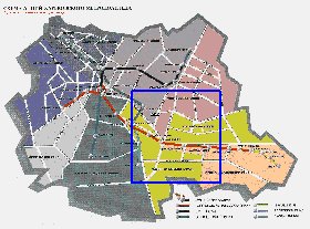 Transporte mapa de Carcovia