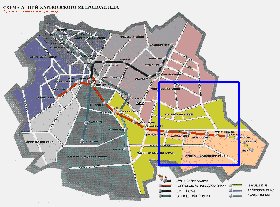 Transporte mapa de Carcovia