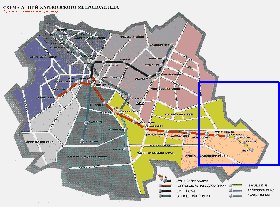 Transporte mapa de Carcovia