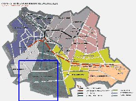 Transporte mapa de Carcovia