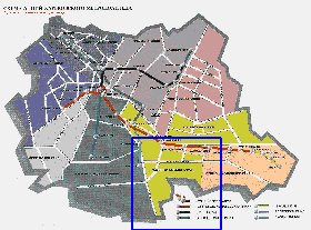 Transporte mapa de Carcovia