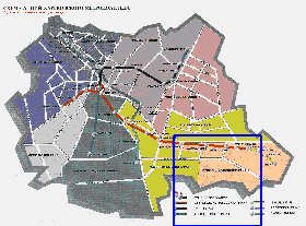 Transporte mapa de Carcovia