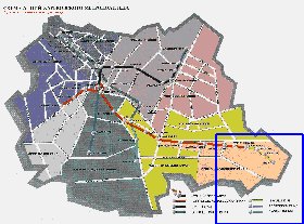 Transporte mapa de Carcovia