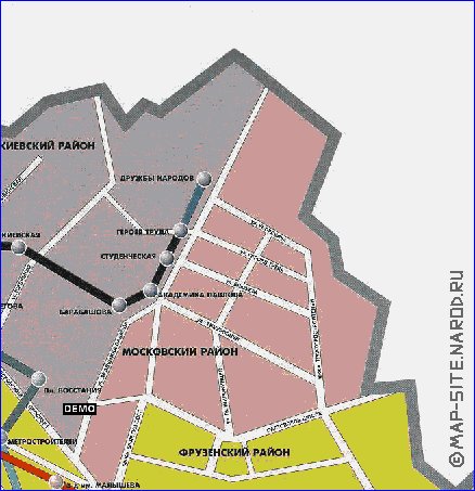 Transporte mapa de Carcovia