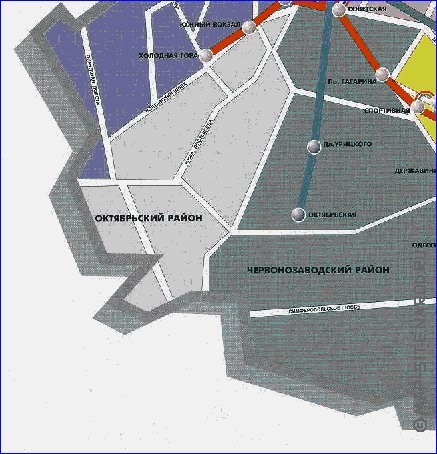 Transporte mapa de Carcovia