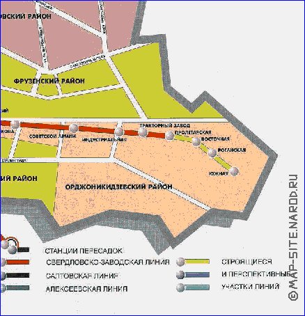 Transporte mapa de Carcovia