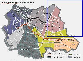 Transporte mapa de Carcovia