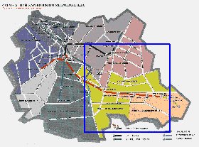 Transporte mapa de Carcovia