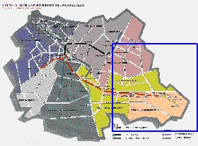 Transporte mapa de Carcovia