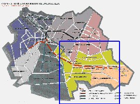 Transporte mapa de Carcovia