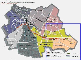 Transporte mapa de Carcovia