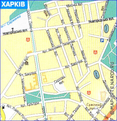 carte de Kharkiv